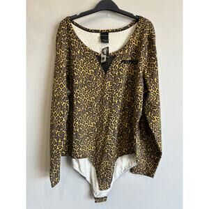Hot Topic Josie Bodisuet Animal Print Plus Size 3 New NWT